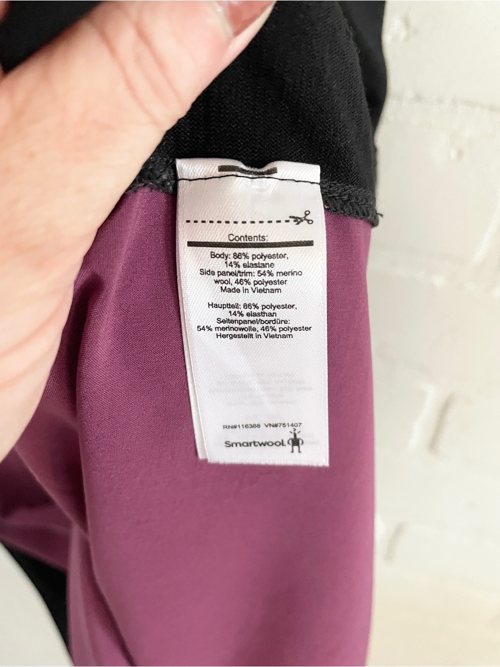 Smartwool Gorpcore Merino Panel Athletic Mini Dress Berry Black Sz M - Picture 14 of 16